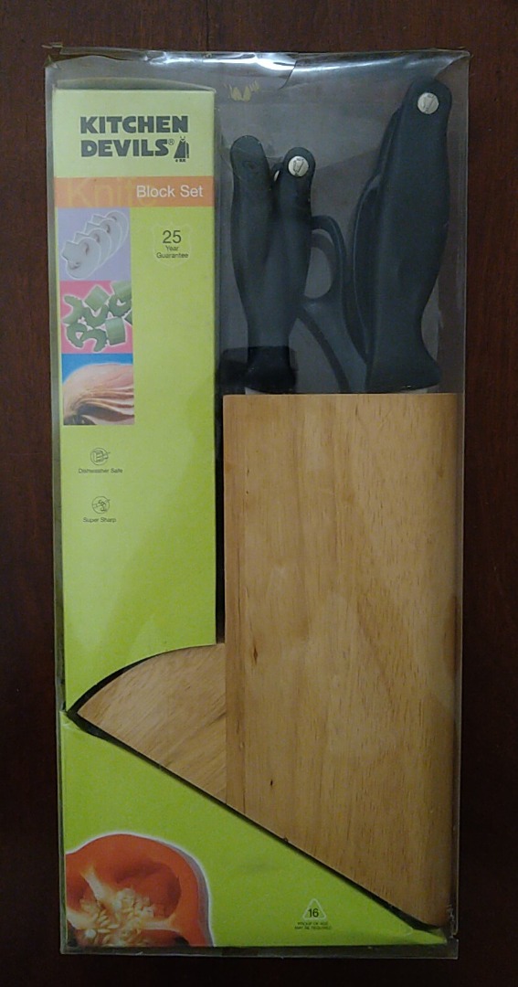 Kitchen Devils Knife Set, Furniture & Home Living, Kitchenware