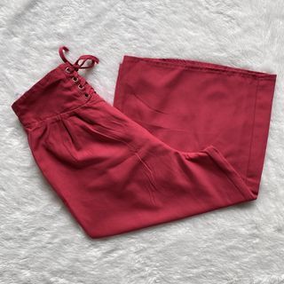 Kulot midi 7/8 pinggang karet model tali sepatu