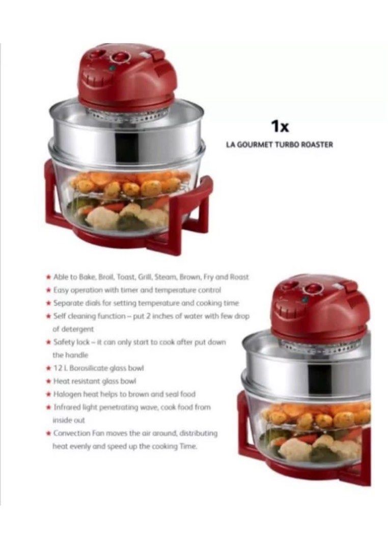 La Gourmet Turbo Roaster, TV & Home Appliances, Kitchen Appliances