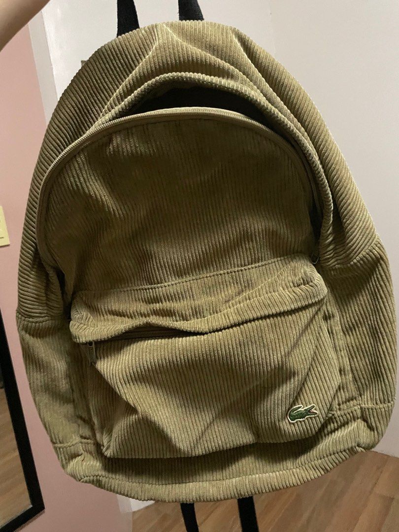 Lacoste backpack corduroy