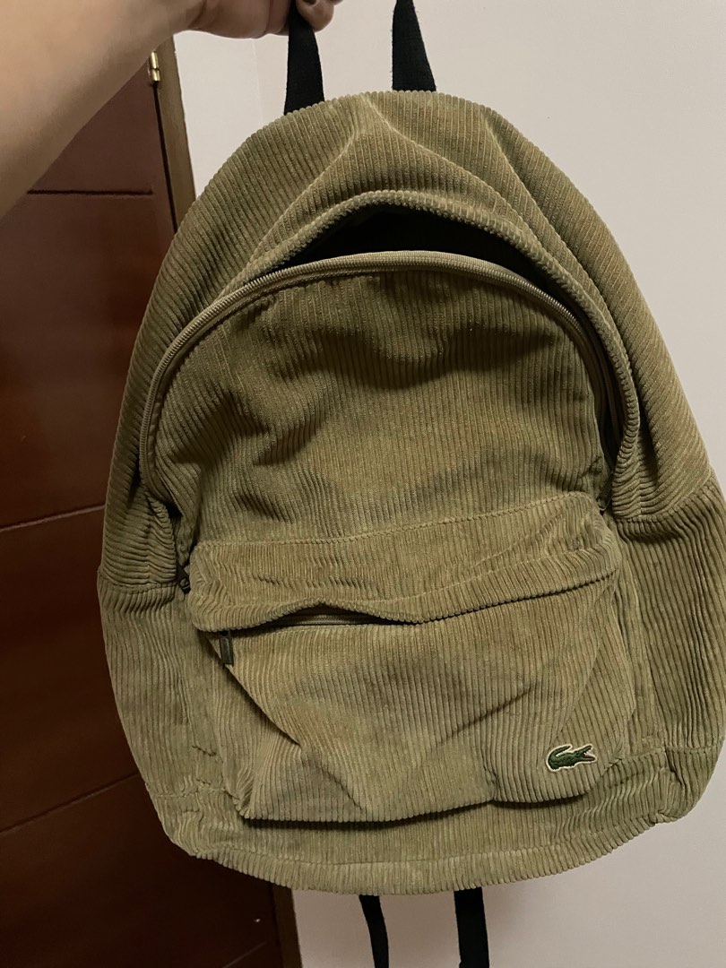 Lacoste corduroy on sale backpack