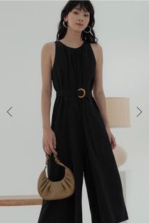 Larisa Buckle Jumpsuit in Black