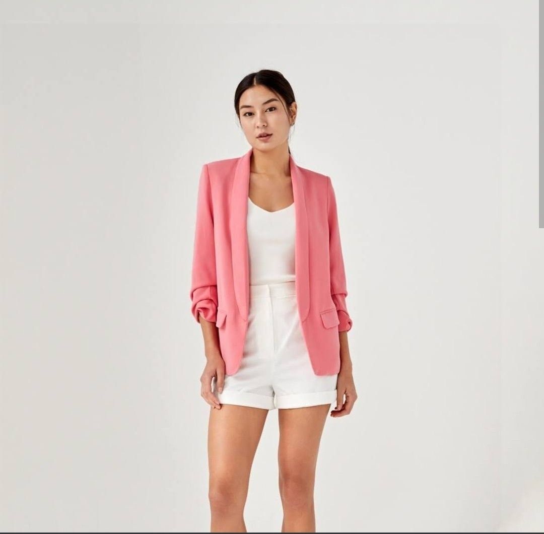 Light pink jacket for women clearance