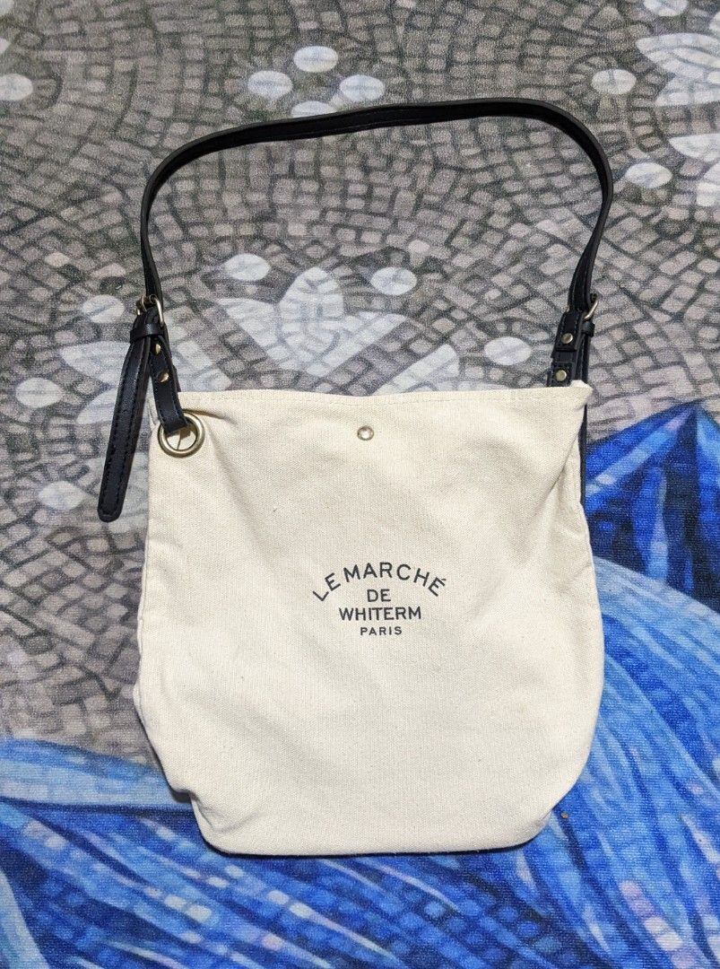 Le marche de clearance whiterm canvas bag