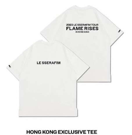Le Sserafim HK pop up store T-shirt, 男裝, 上身及套裝, T-shirt、恤衫