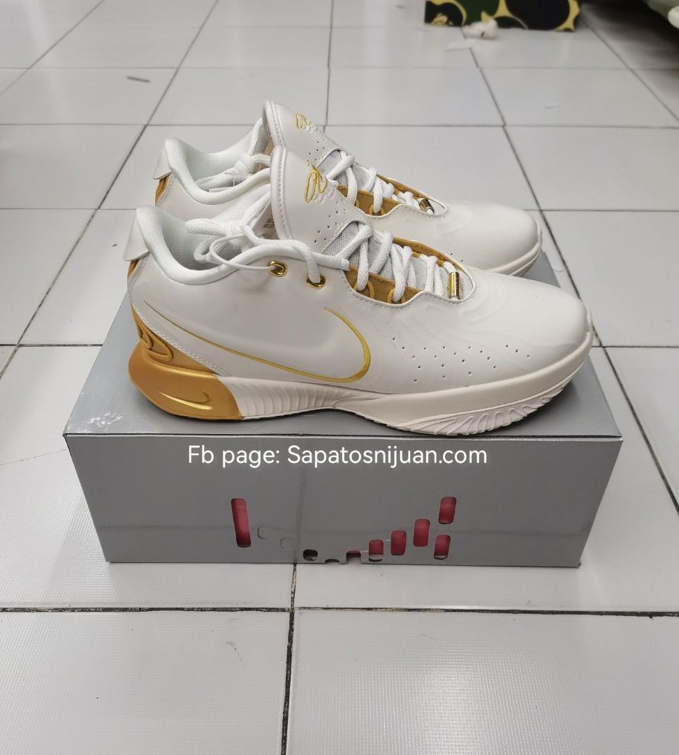 Lebron 21 White Gold Men s Fashion Footwear Sneakers on Carousell