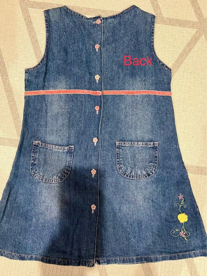 LIKE NEW NEXT Brand beautiful super cute demin dress for girls