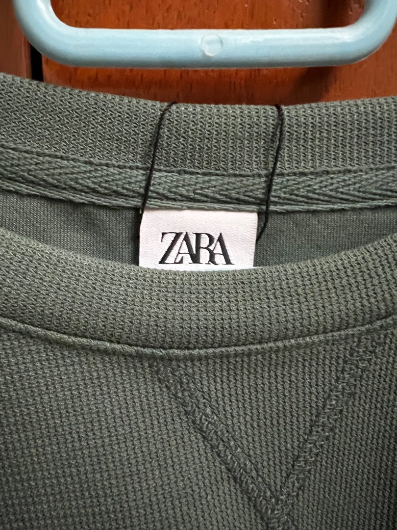 Limited Edition Zara Men Green Shirt, Men's Fashion, Tops & Sets