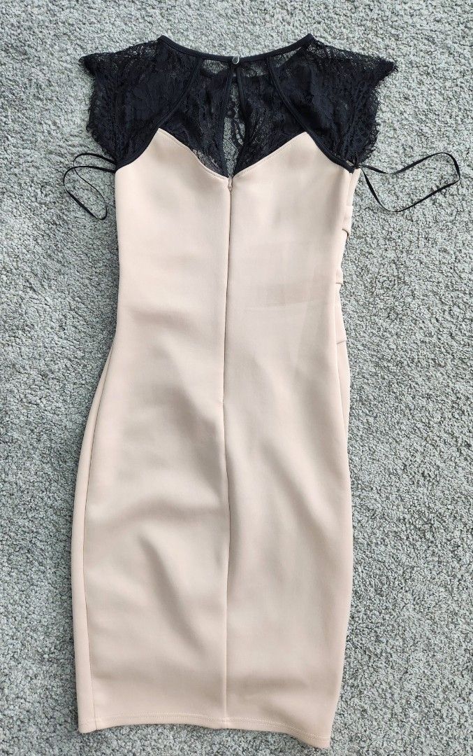 Lipsy Bodycon Partial Lace Women s Fashion Dresses Sets