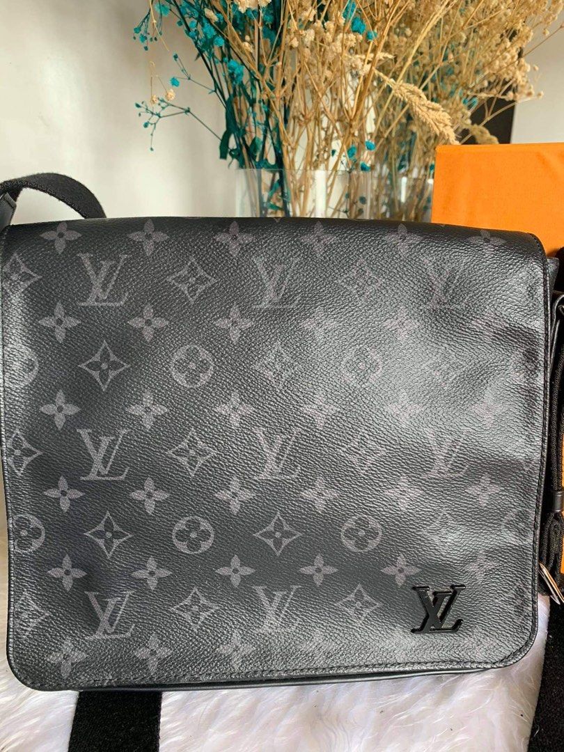Louis Vuitton District Messenger Bag Monogram Eclipse Canvas PM at