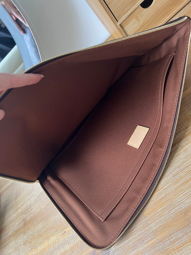 GENUINE-Louis Vuitton Etui Voyage Mono MM-Laptop/Document Case