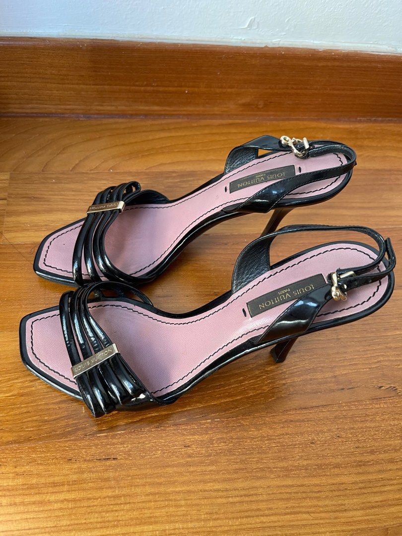 Gold louis vuitton heels sale