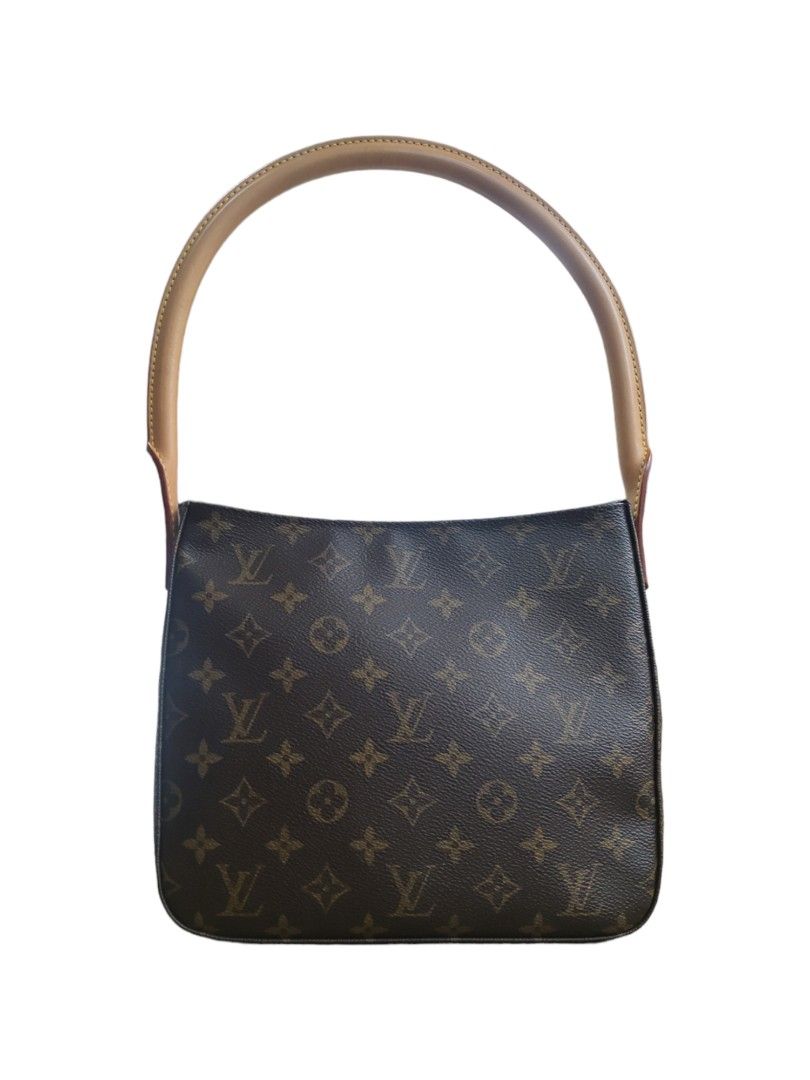 Pre-loved Louis Vuitton Looping MM (Category: Luxury Bags & Wallets) located in Mandaluyong City. Submitted by declutter_dolly (Listing ID 1256438372, Image 1). Description: MINT CONDITION! Preloved bag from Japan Authentic (No fakes in Japan) Bought it from 2nd STREET in Chiba City iPhone XS Max in photo size comparison Dimensions: L 24 cm, W 9 cm, H 22 cm, Handle drop 21 cm Color: LV monogram Style: Looping MM LFS: I'm half Japanese, I bought i