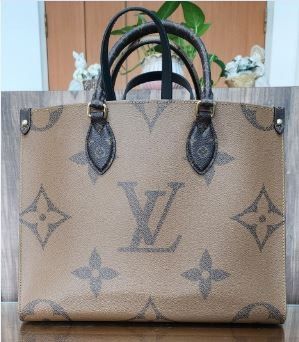 Louis Vuitton Onthego MM Tote Bag M46016 Monogram Creme Woman Purse Auth LV  New