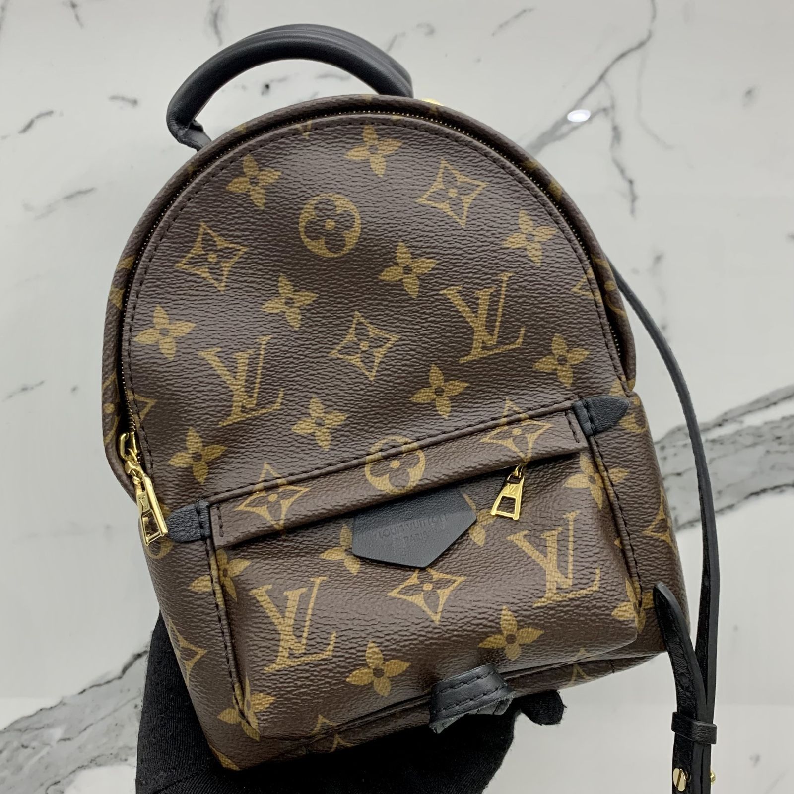 LV PALM SPRING MM MONOGRAM BACKPACK, Luxury, Bags & Wallets on Carousell