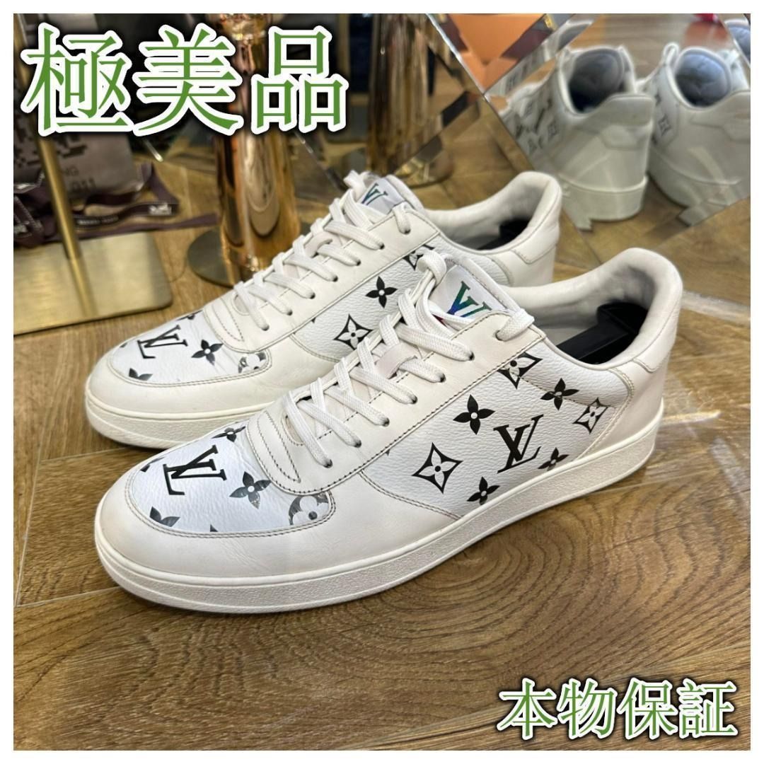 Rivoli leather low trainers Louis Vuitton White size 6.5 UK in