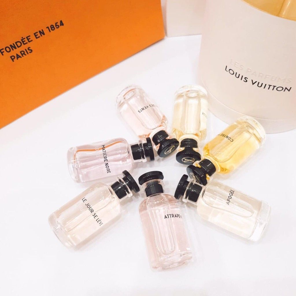 Louis Vuitton Set 7 Miniature Perfume 10 ml Rose Des Vents Le Jour