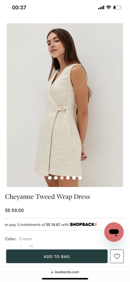 Tweed wrap dress outlet