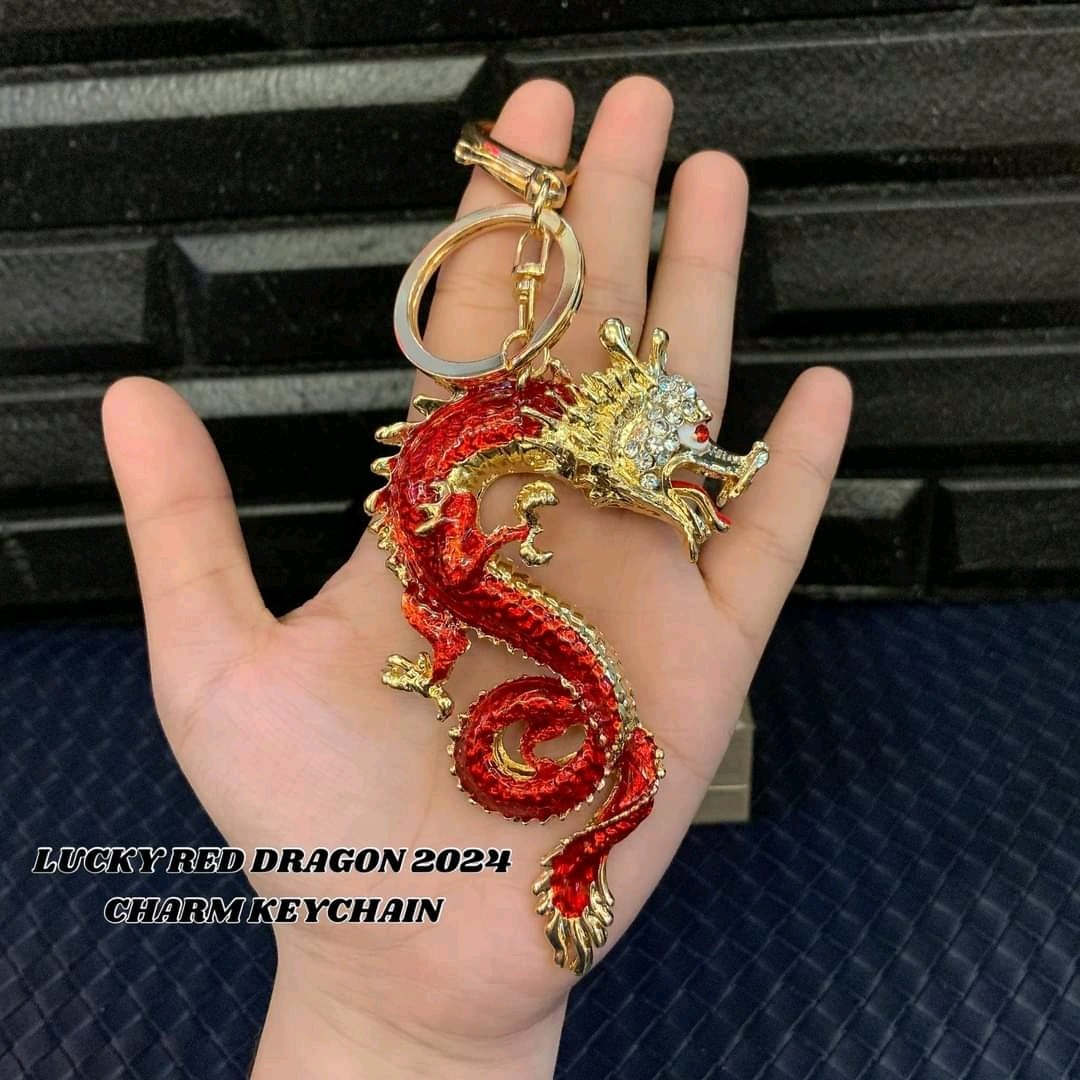 Red Chinese Dragon Charm for your Purse, Bag or Keychain
