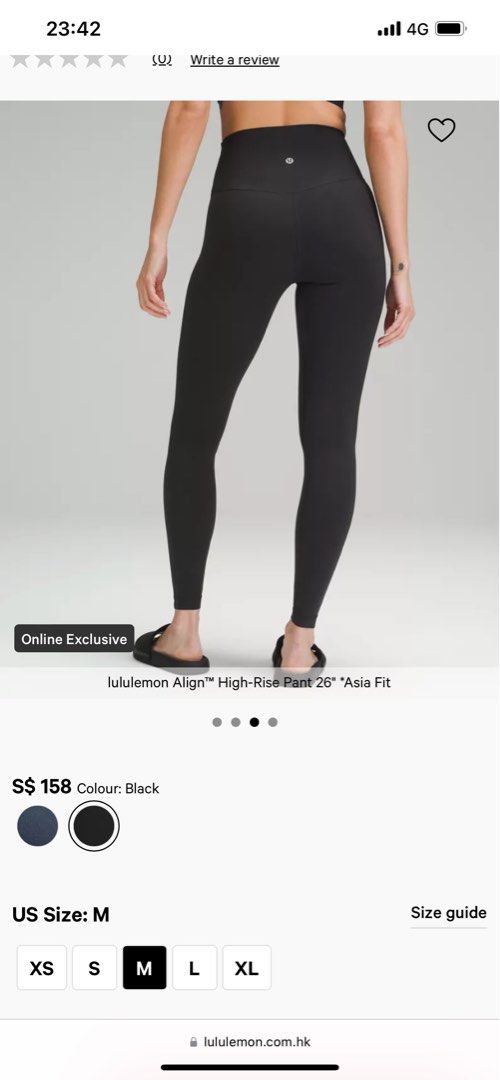 Lululemon align pants black Women s Fashion Activewear on Carousell