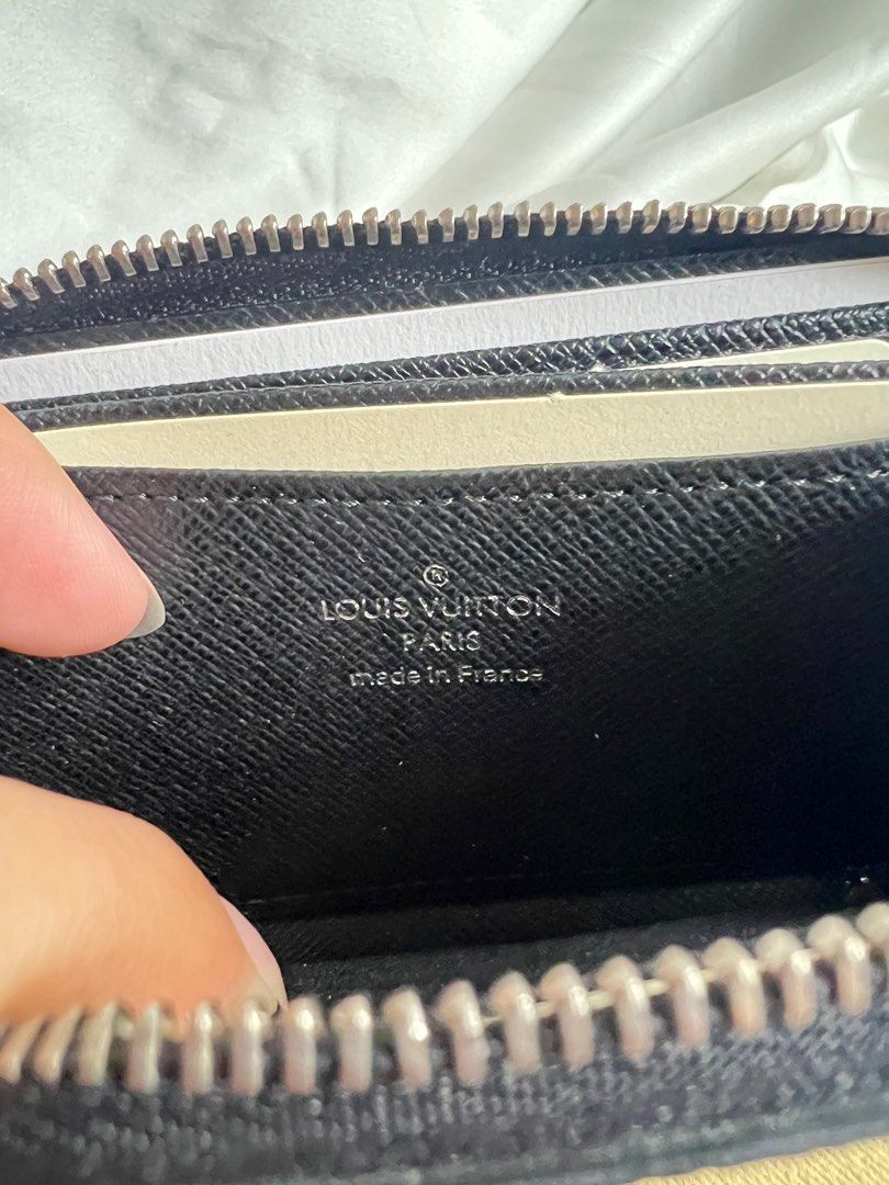Louis Vuitton Damier Graphite Zippy Coin Purse N63076 Men's