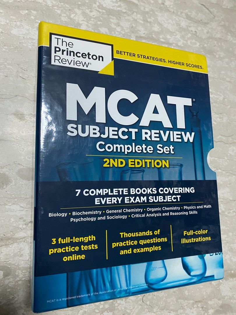 MCAT princeton subject review assessment books medicine graduate school