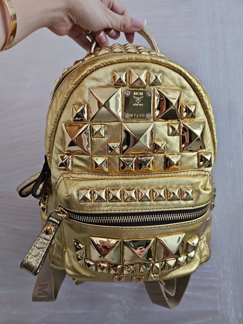 Gold backpack online