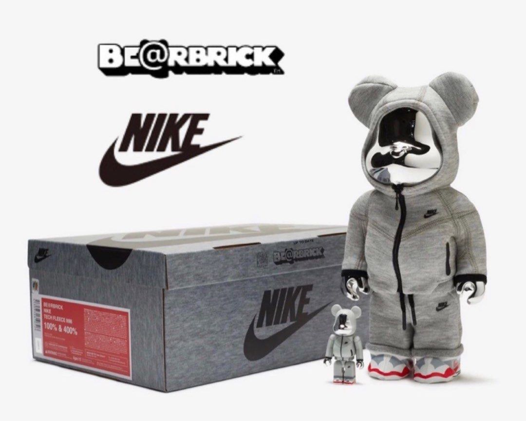 Medicom Toy Be@Rbrick - NIKE TECH FLEECE N98 100％ & 400％, 興趣及