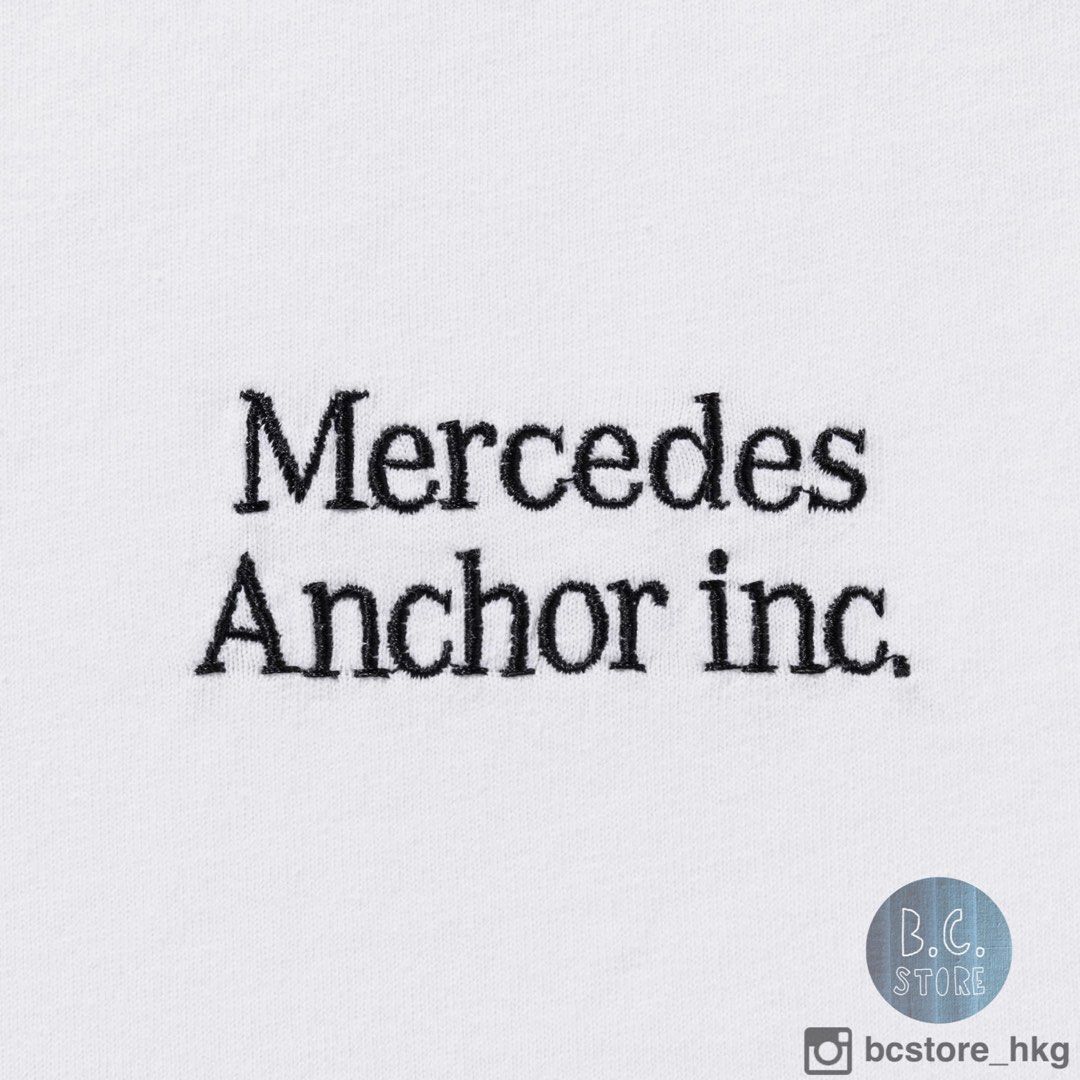 MERCEDES ANCHOR INC. LOGO TEE SS, 男裝, 上身及套裝, T-shirt、恤衫