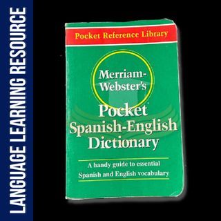 Merriam Webster's Pocket Spanish - English Dictionary | Spanish Language | Spanish Guide
