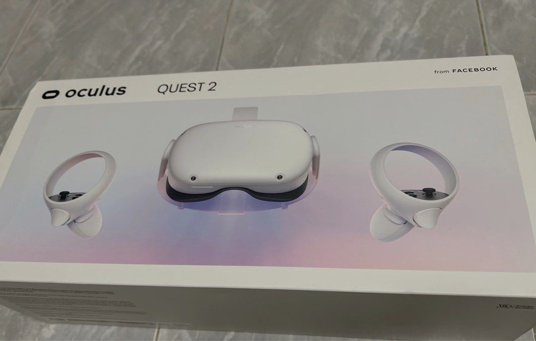 Meta Quest 2 (64gb) VR Headset with Controllers, 電子遊戲, 遊戲機