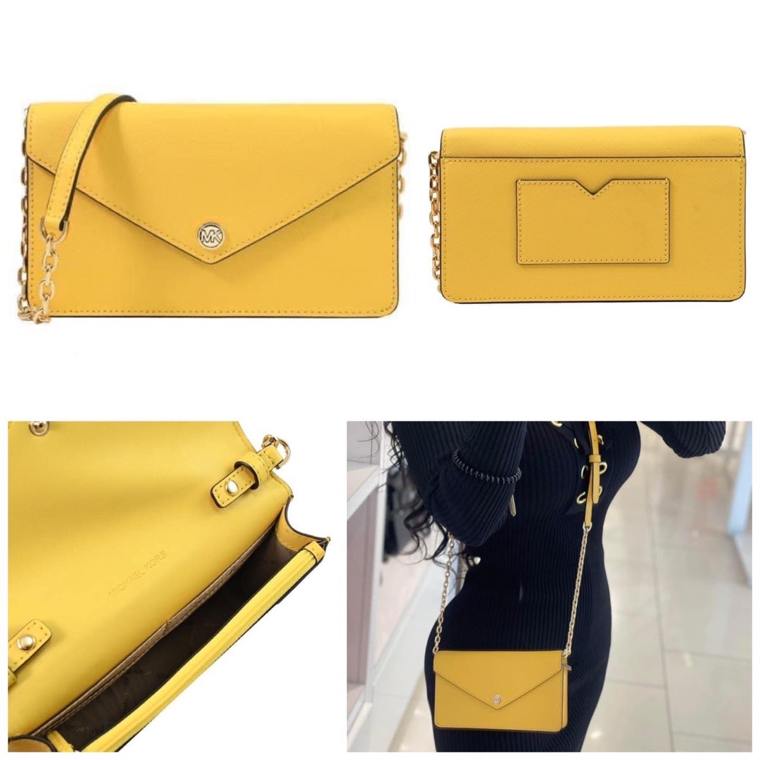 Michael kors jet set travel wallet on discount a chain