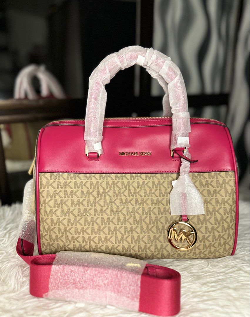 MICHAEL KORS Medium Duffle Carmine Pink