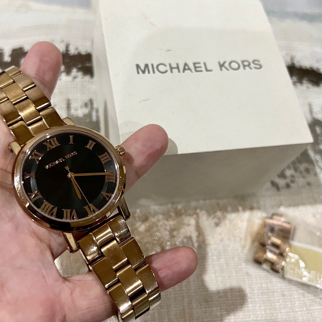 Michael kors norie rose gold watch online