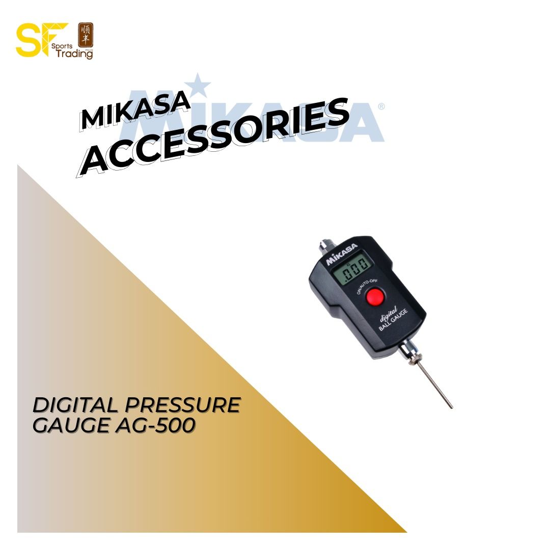 MIKASA Digital Pressure Gauge AG500, Sports Equipment, Other Sports