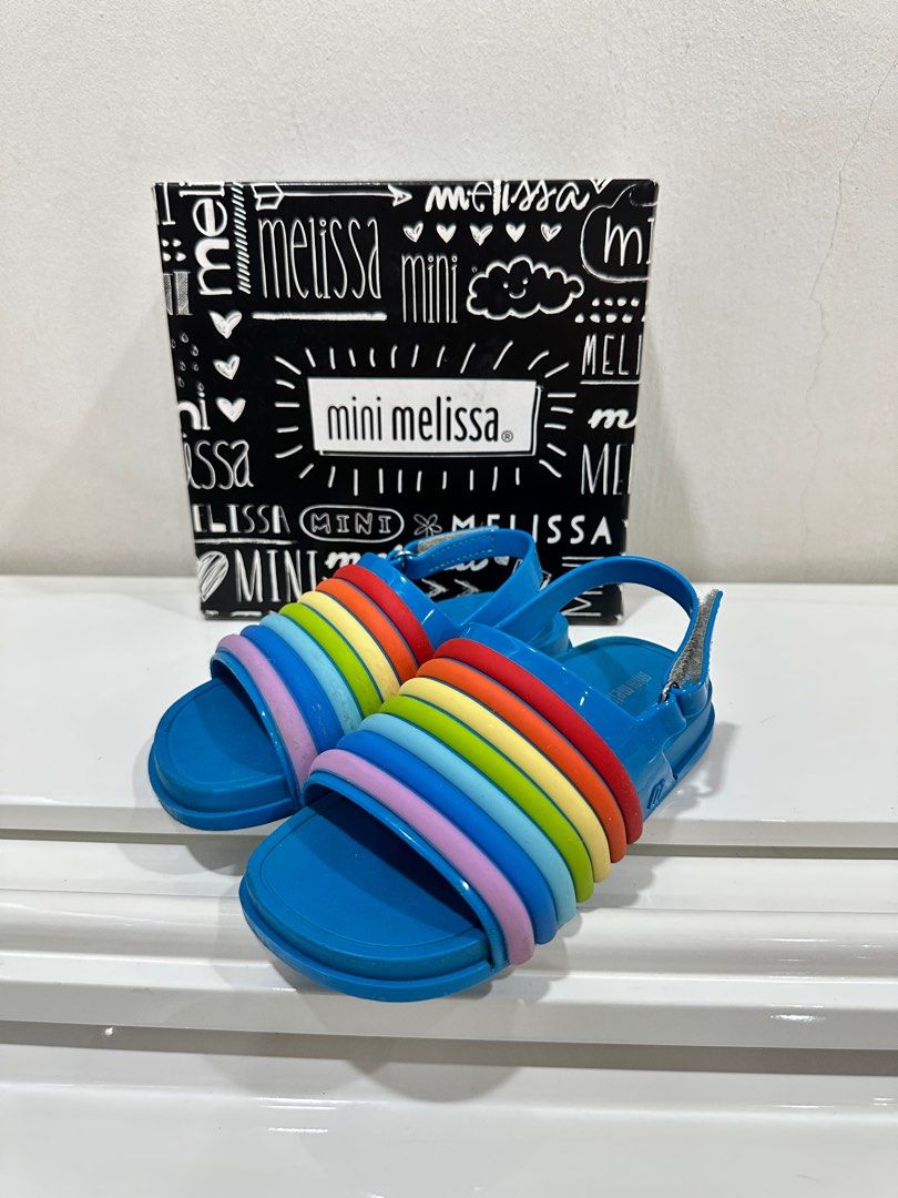 Mini melissa rainbow best sale sandals