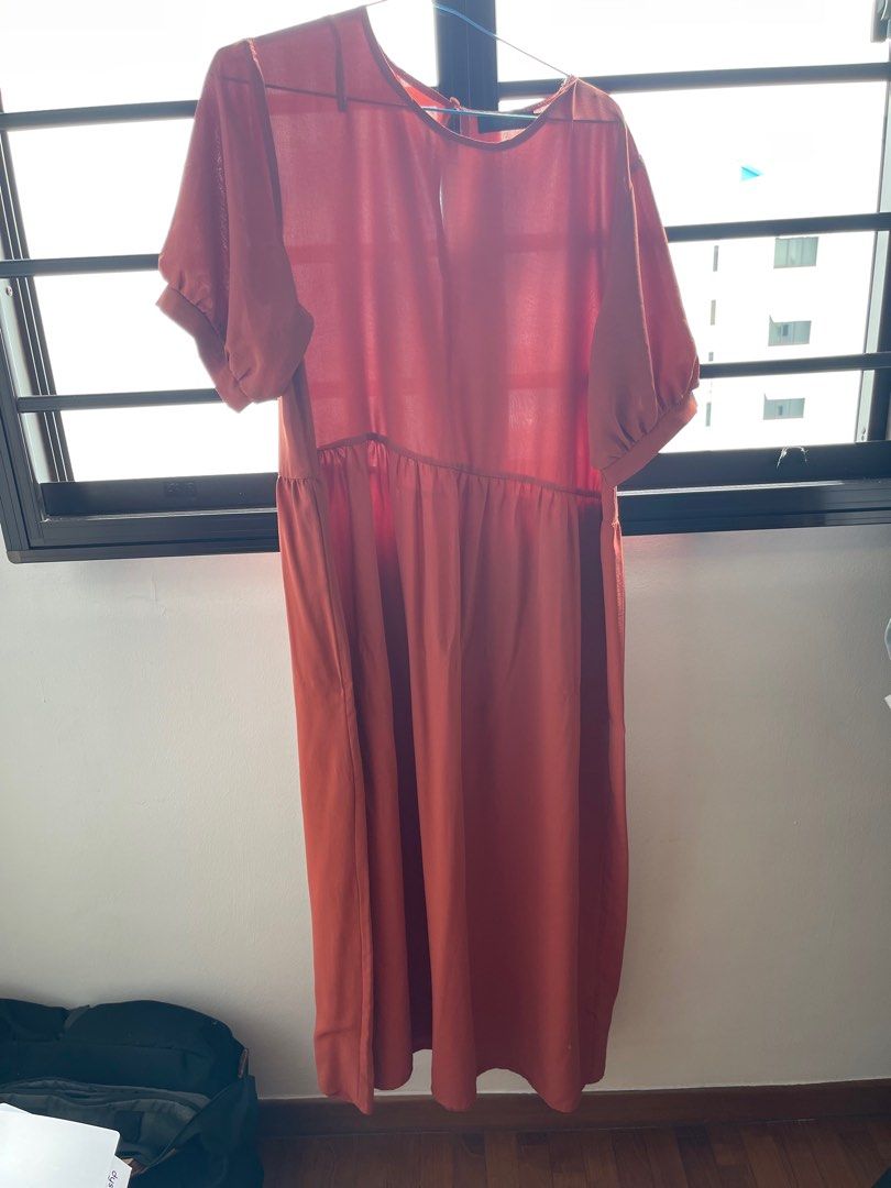 Missguided burnt orange dress top
