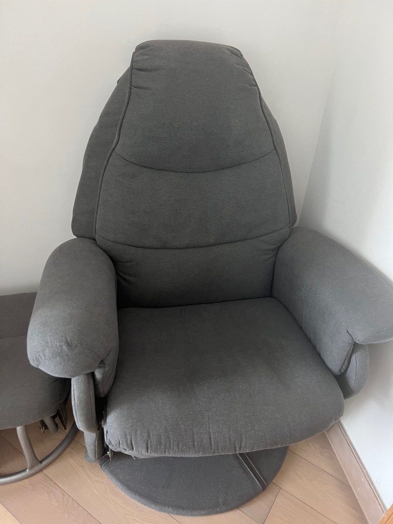 Mothercare reclining glider Nursing Rocking Chair leg rest