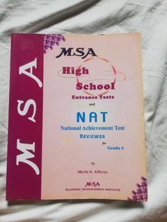 MSA High School Entrance Test and NAT Reviewer