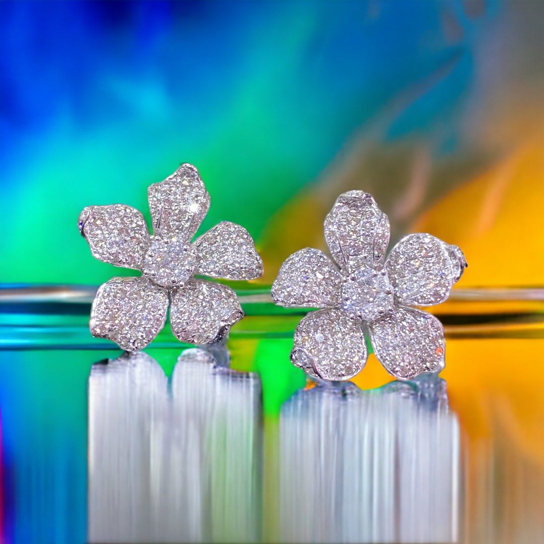 Gold diamond on sale earrings on sale
