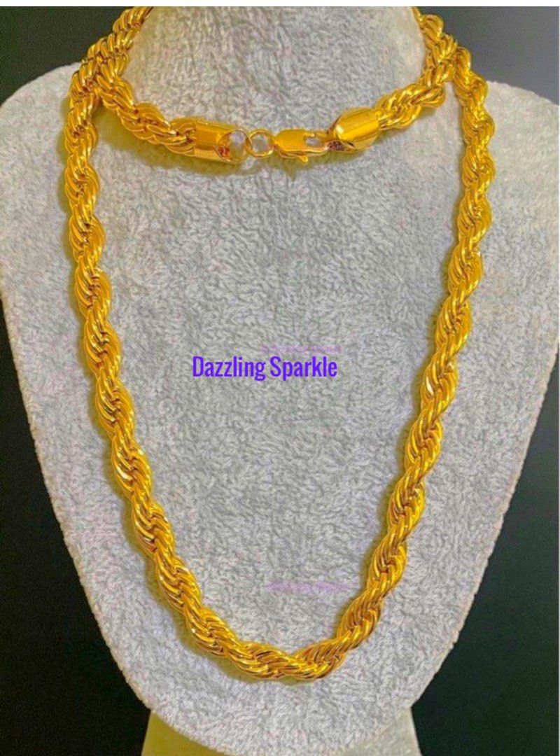 Gold necklace sale for men price