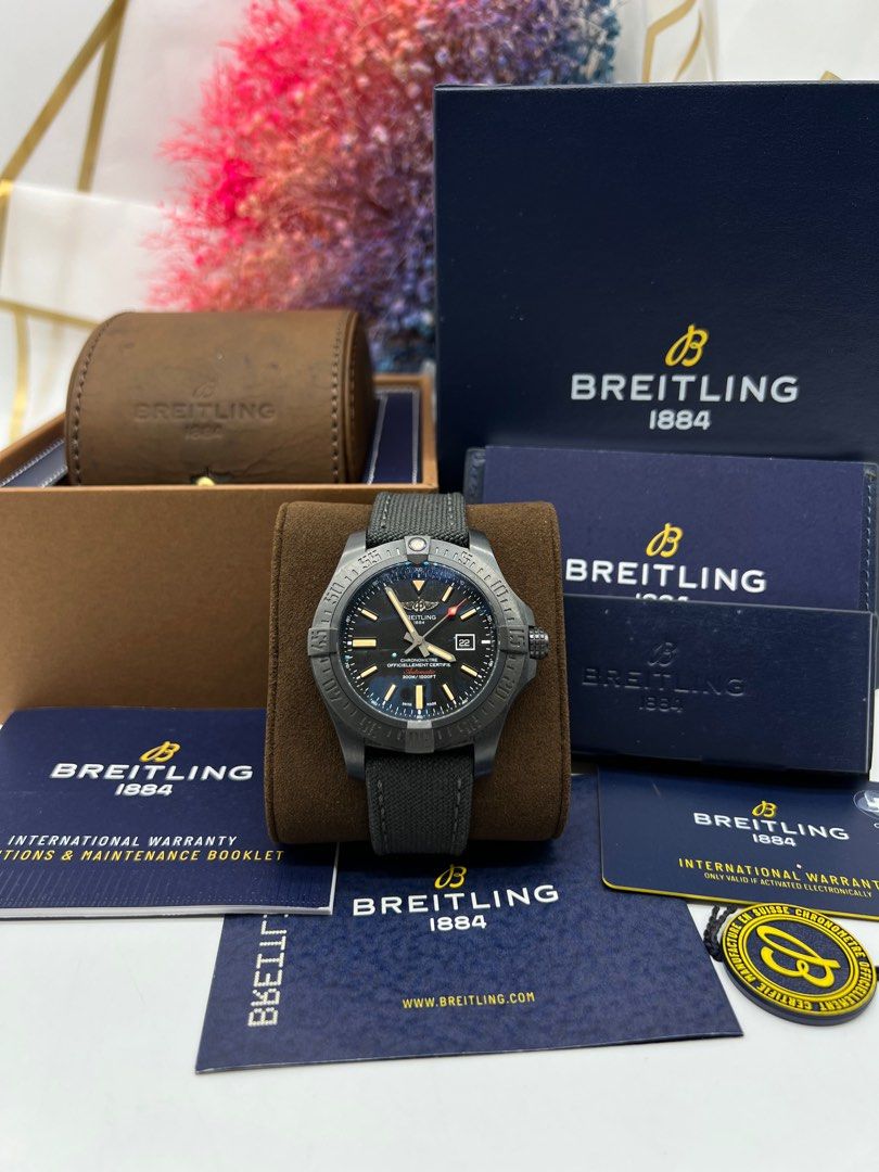 Breitling avenger blackbird store titanium