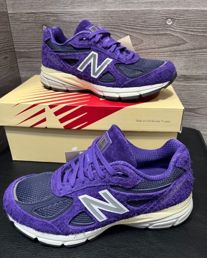 New Balance NB 990 V4 低幫男女同款紫色, 男裝, 鞋, 波鞋- Carousell