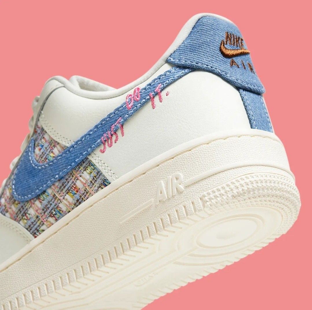 Nike Air Force 1 Low 07 LX Denim Boucl Women s Fashion