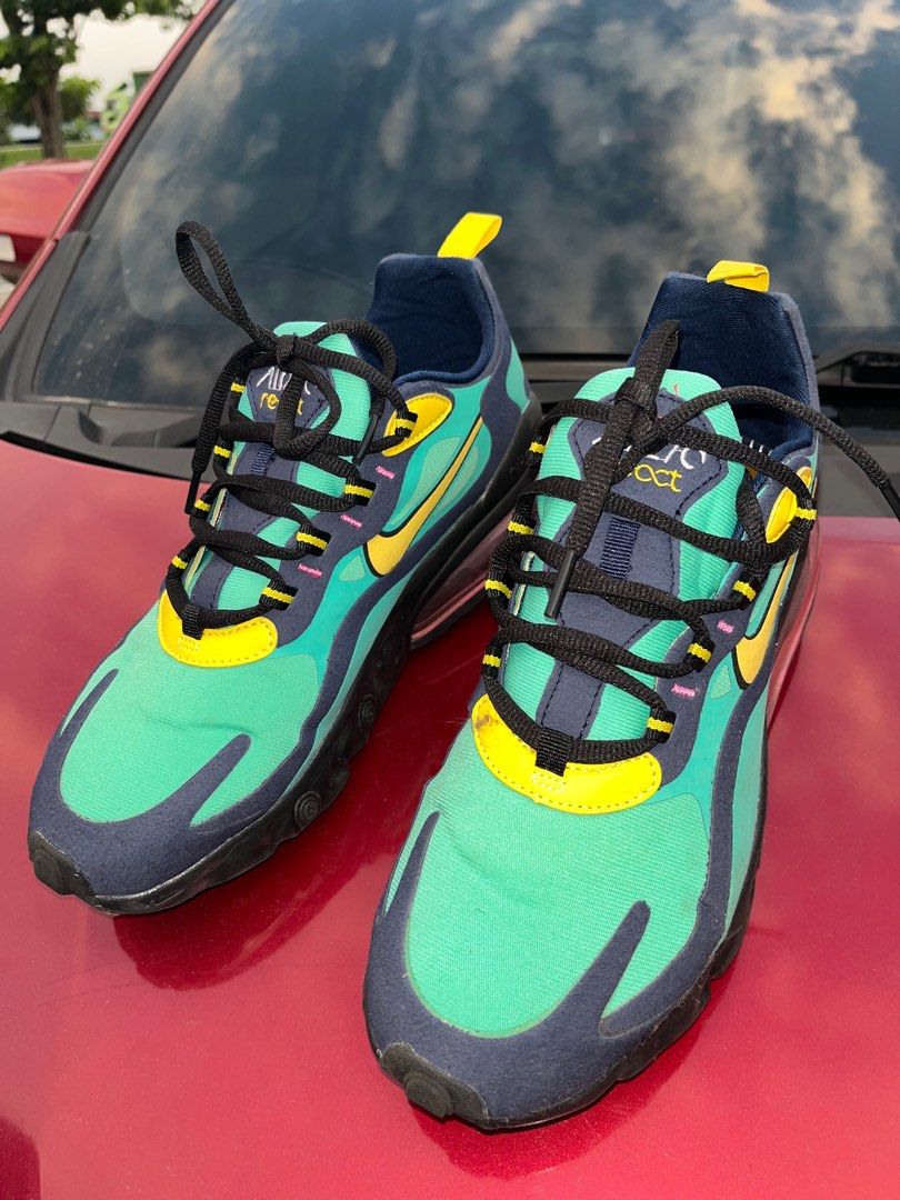 Air max 270 react electro green discount
