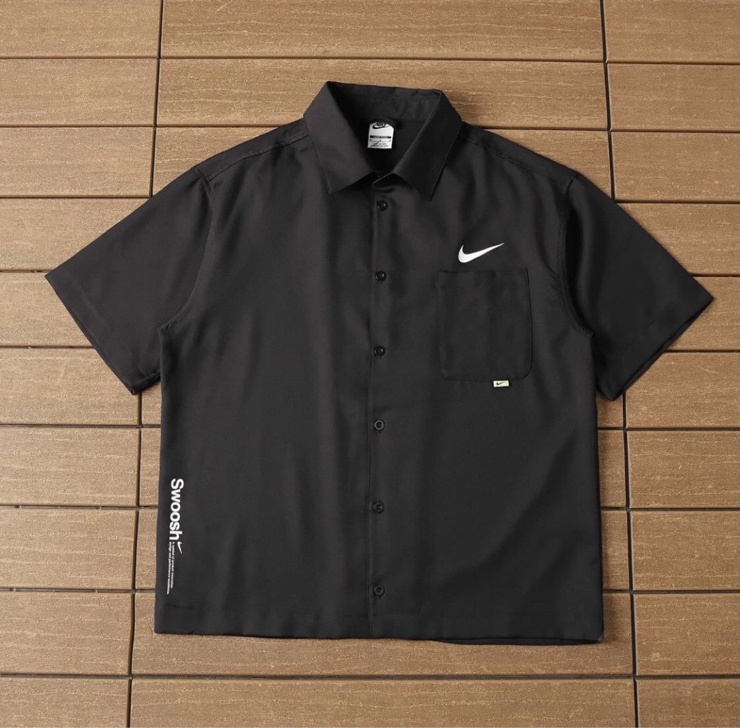Nike button shirt hotsell