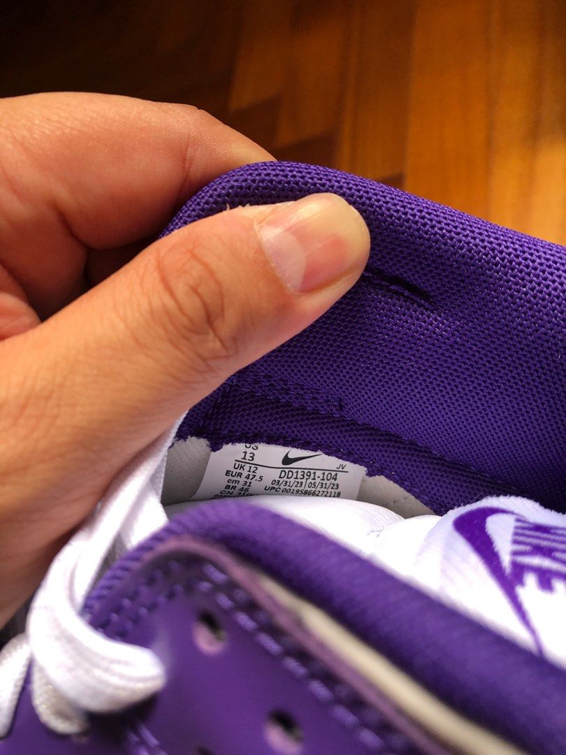 Nike Court Purple Dunk Low US13M Men #39 s Fashion Footwear Sneakers on