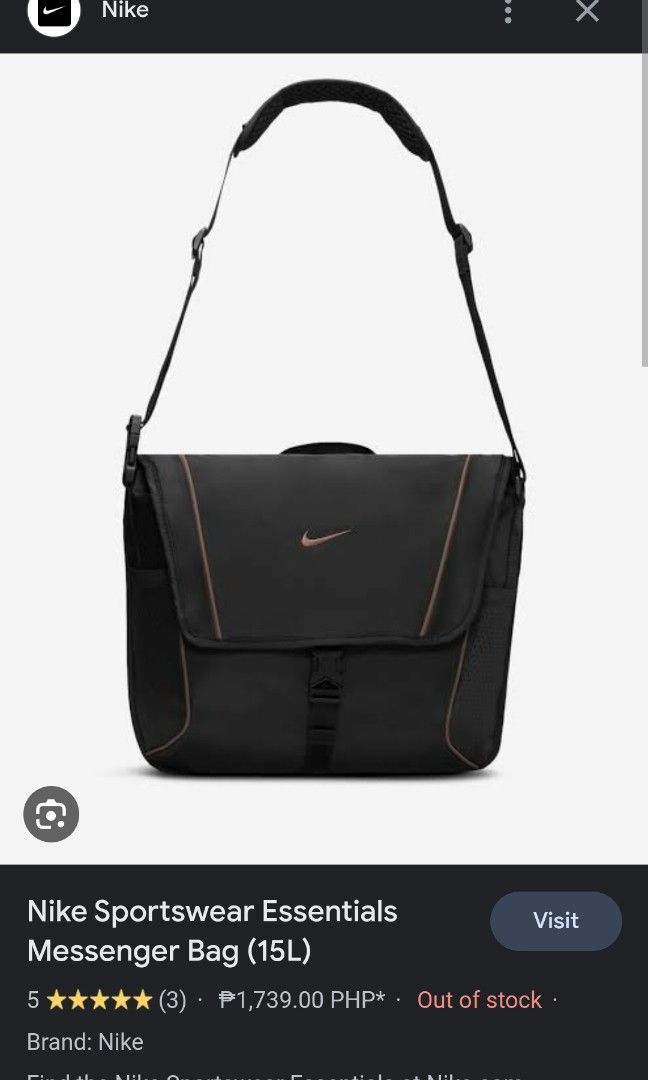 mens nike messenger bag