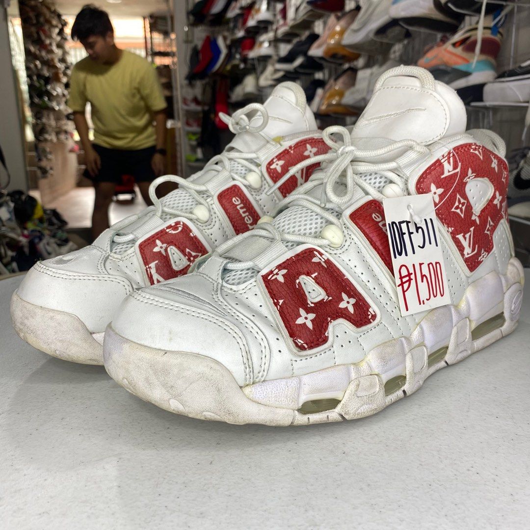 Nike air uptempo supreme LV, Men's Fashion, Footwear, Sneakers on Carousell