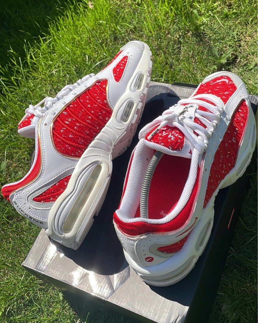 Nike tailwind 4 x supreme Men s Fashion Footwear on Carousell